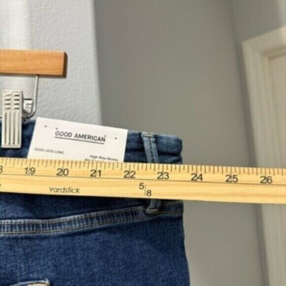 NEW Good American Good Legs LONG Inseam Jeans Skinny Dark Wash Plus Size 30 - Picture 11 of 16